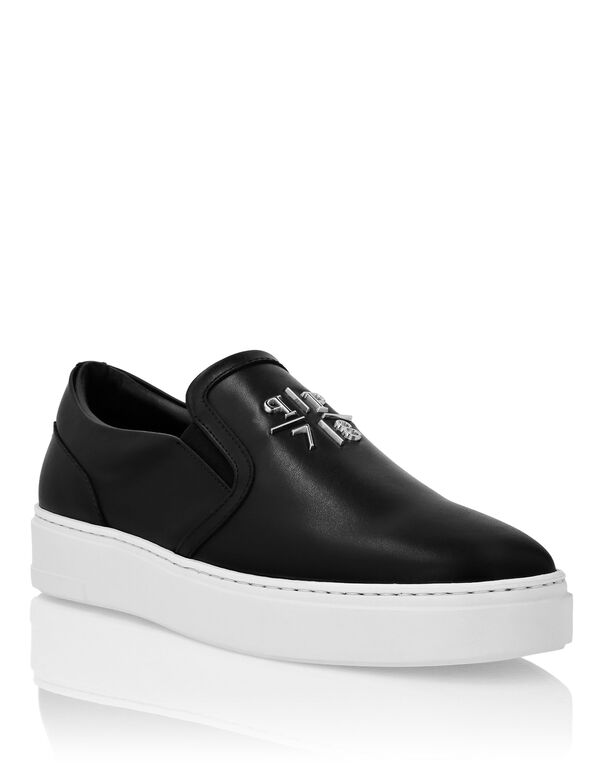 Nappa Leather Slip On Triangle