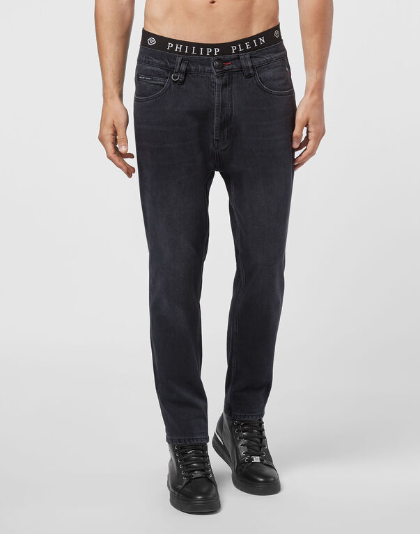 Denim Trousers Carrot Fit Iconic Plein