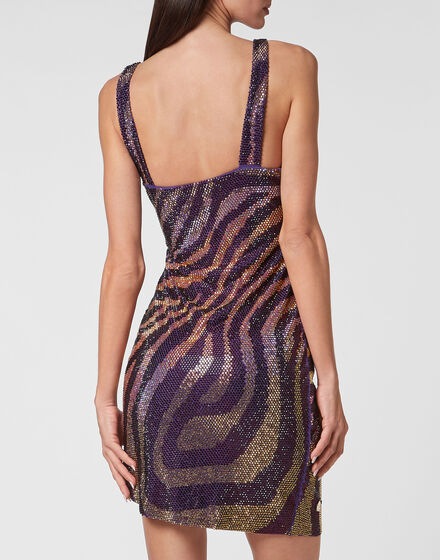 Mini Dress with Crystals