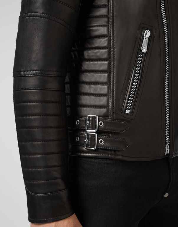 Leather Moto Jacket Statement