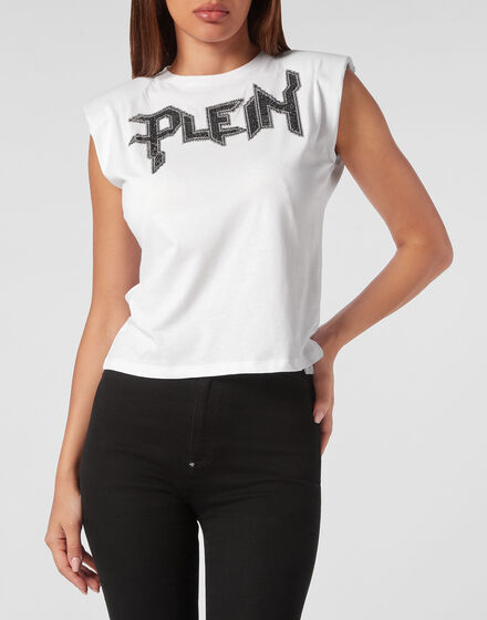 Padded Shoulder Tank Top Iconic Plein