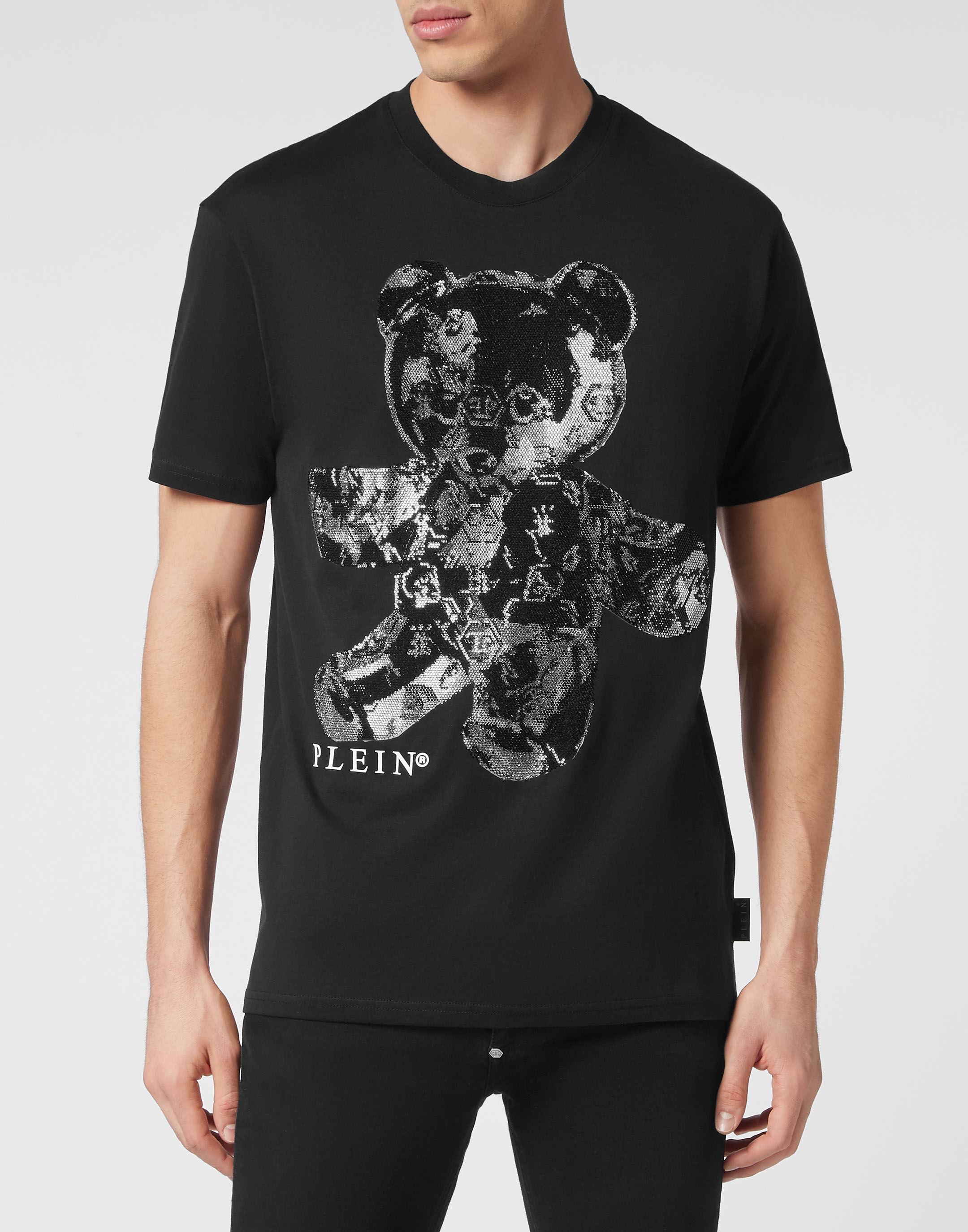 T shirt Round Neck SS Teddy Glass Philipp Plein Outlet