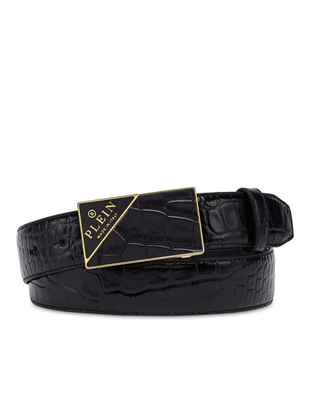 ST Cocco Leather Belt Hexagon