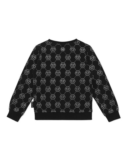 Sweatshirt LS Strass Monogram