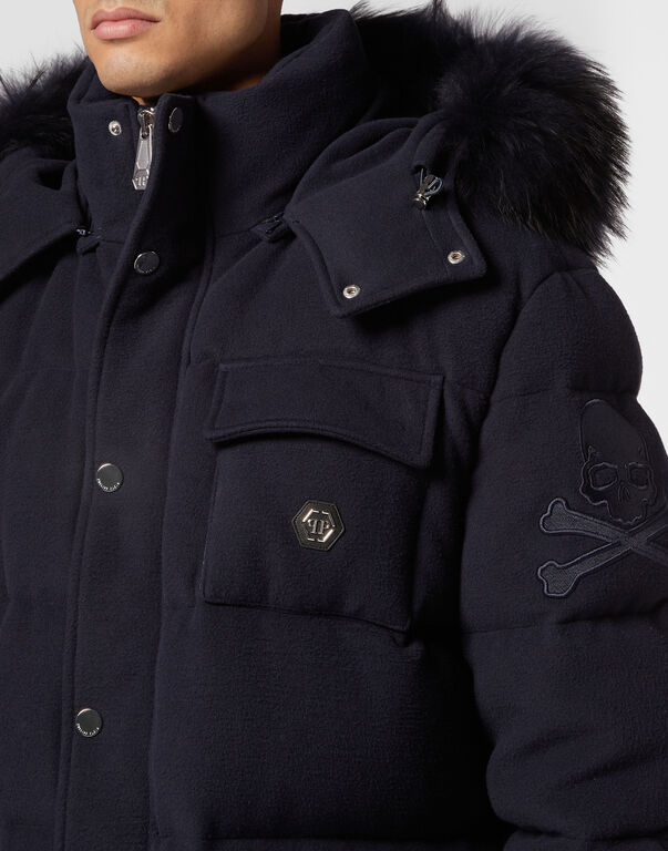 Down Jacket WIth Fur Hood