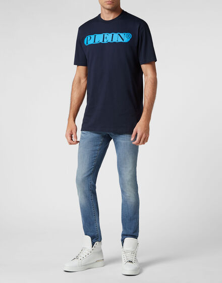T-shirt Round Neck SS Spray Effect Print Philipp Plein TM