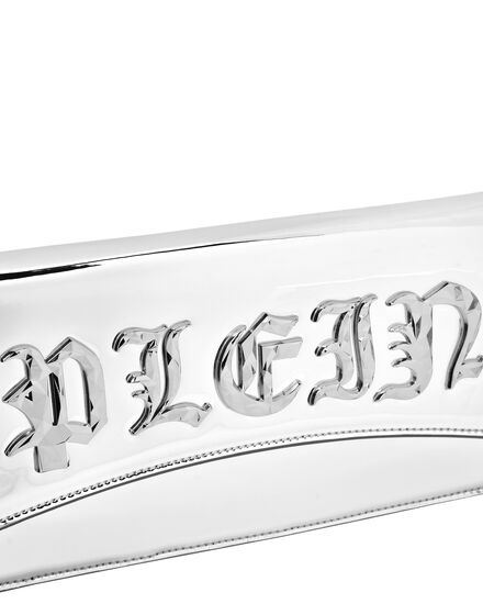 Synthetic Mirror Leather Baguette Gothic Plein