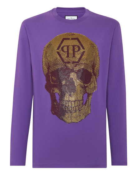 T-shirt Round Neck LS Skull