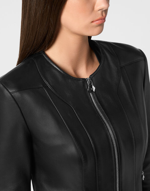 Leather Biker Jacket LS