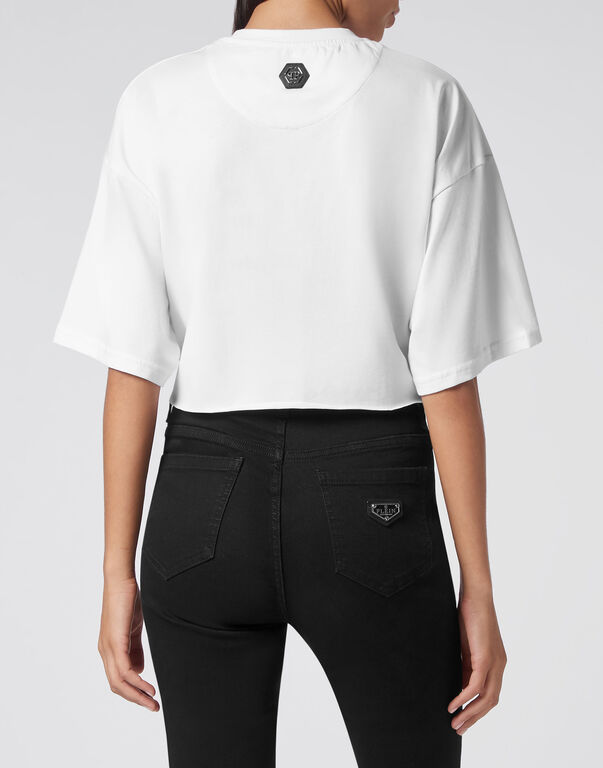 Street Crop Top SS with Crystals