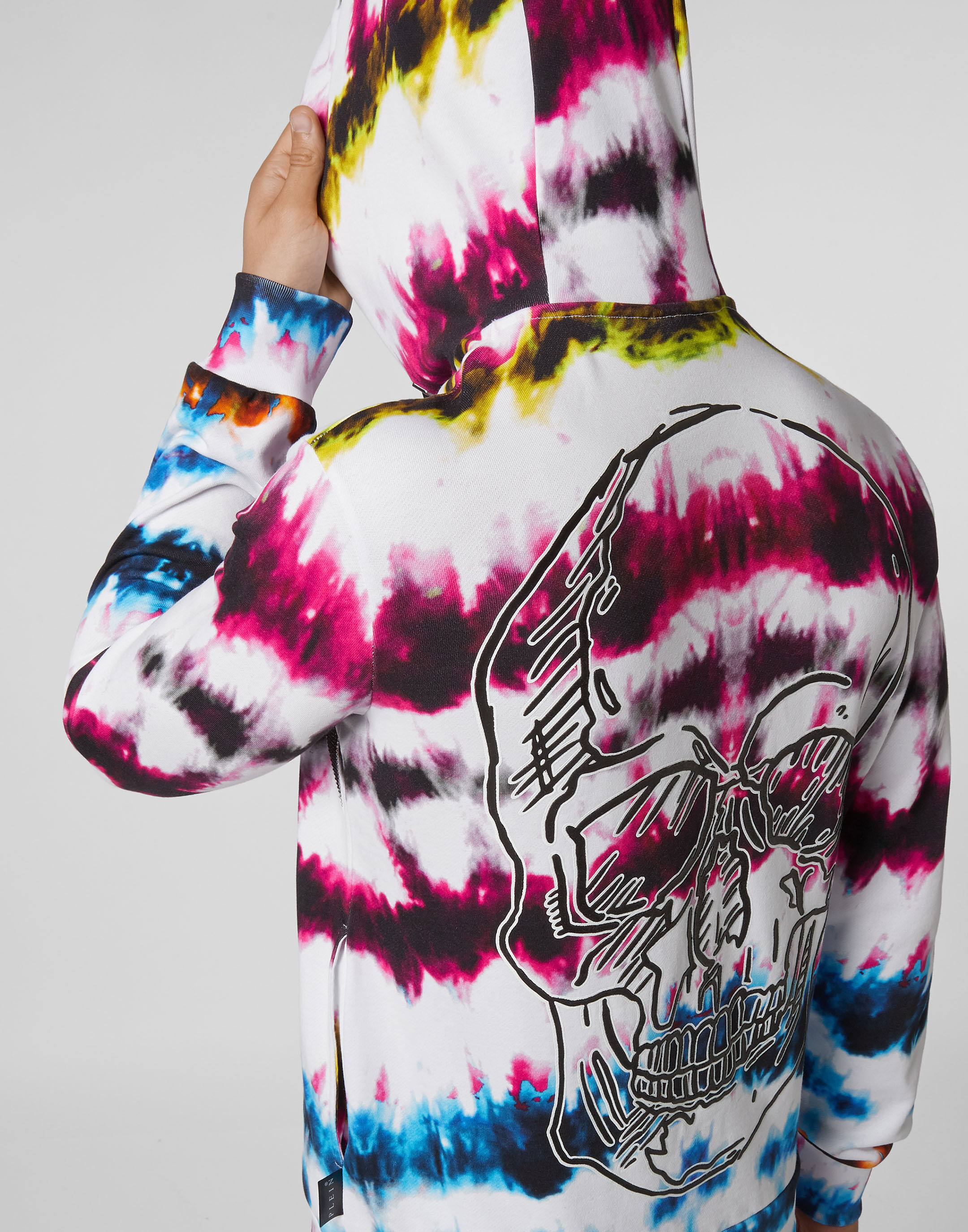 Hoodie sweatshirt Tie dye Philipp Plein Outlet
