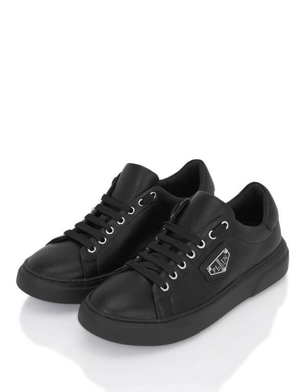 Leather Lo-Top Sneakers Iconic Plein