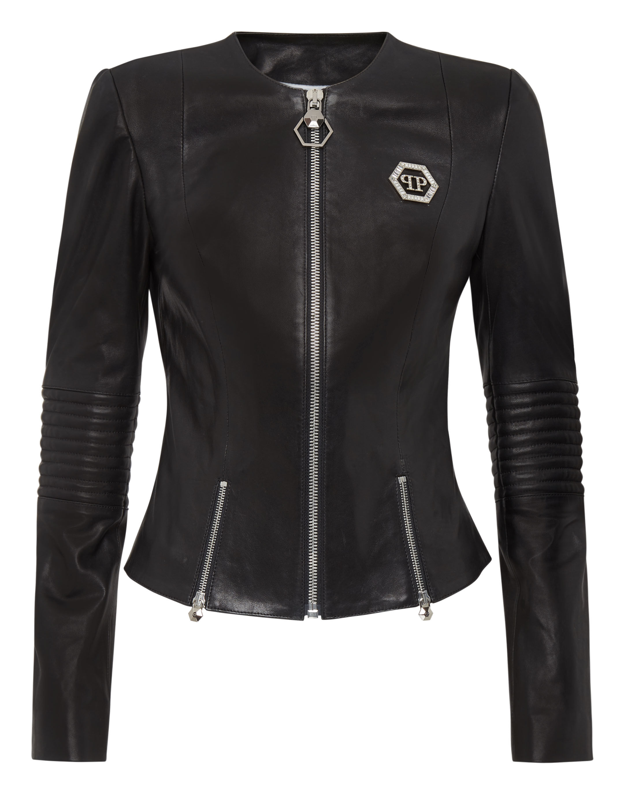 Leather Jacket Skull Philipp Plein Outlet