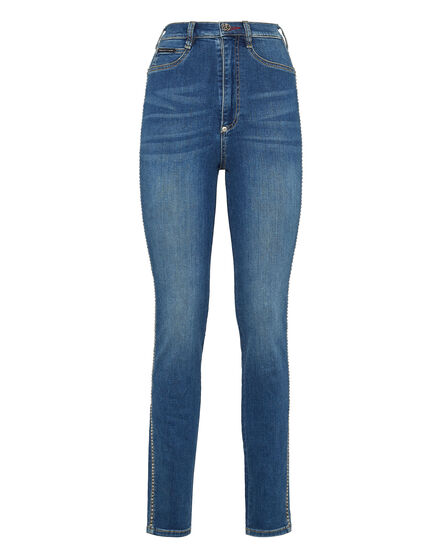 Denim Super High Waist Jegging Studs