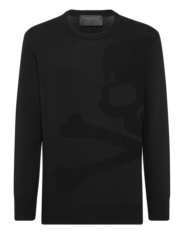 Knitted Pullover Round Neck LS Skull&Bones