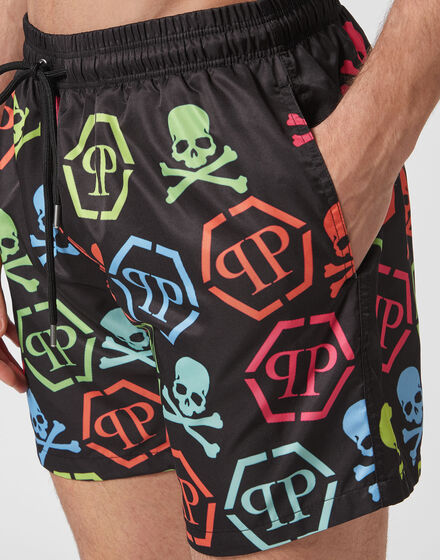 Beachwear Trousers Skull and Plein