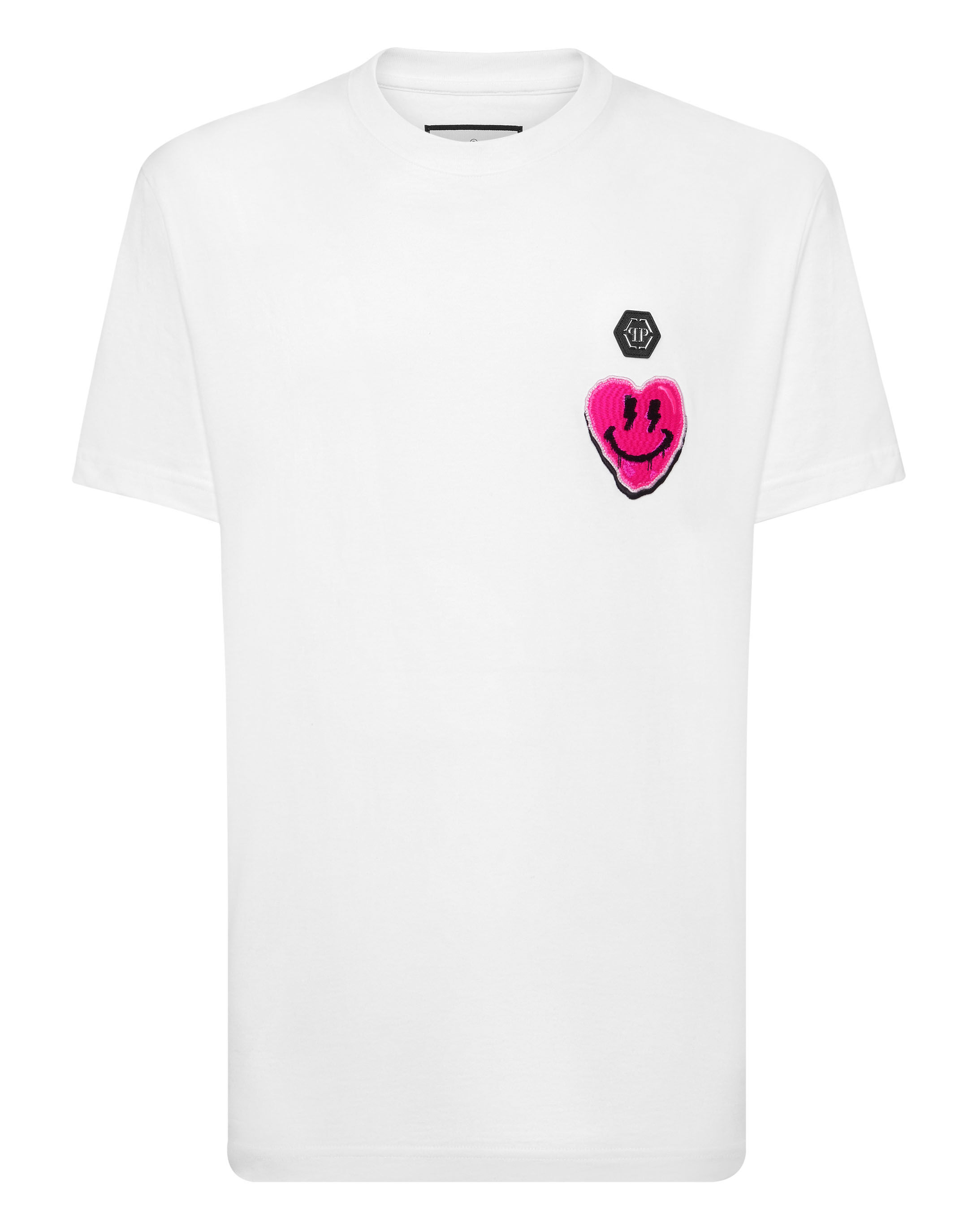 Tシャツ・カットソー Philipp Plein SADC MTK6974 PJY002N ROUND NECK SMILE T-shirt T-shirt Round Neck SS Smile | Philipp Plein Outlet