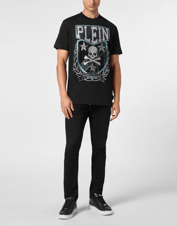 T-shirt Round Neck SS With Patch Skull&Bones