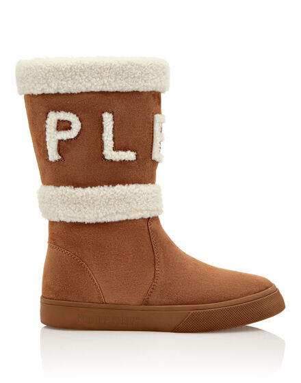 Mid-Flat Boots Skull&Bones