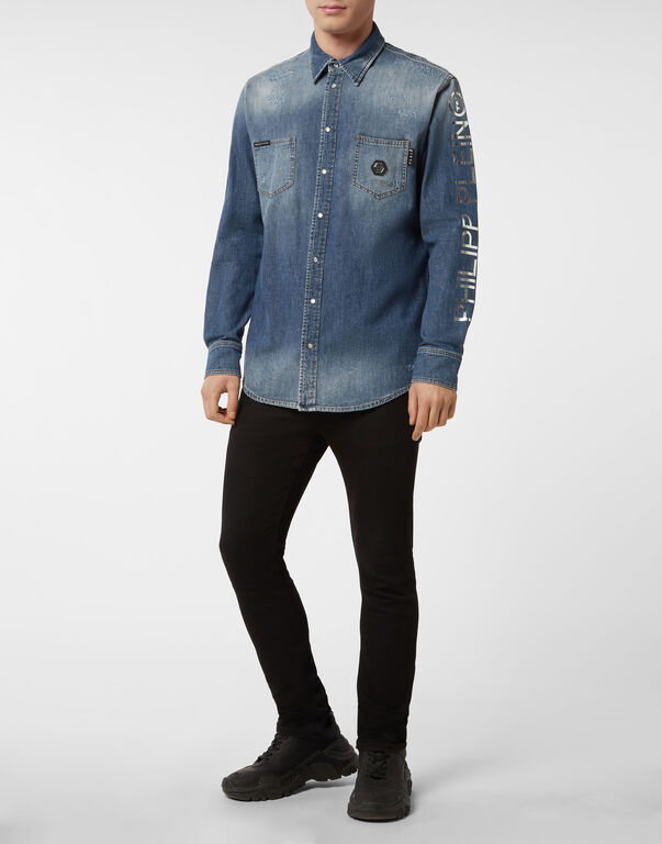 Denim Shirt Ls Philipp Plein TM