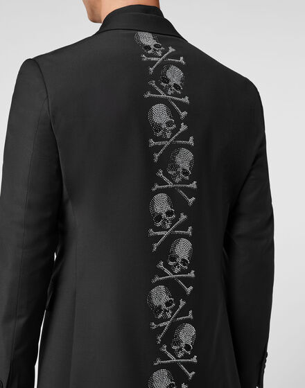 Wool Blazer Gigolò fit Skull strass with Crystals