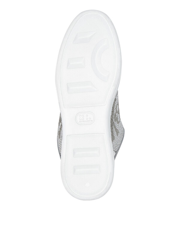 Lo-Top Crystal Leather Sneakers Skull&Bones