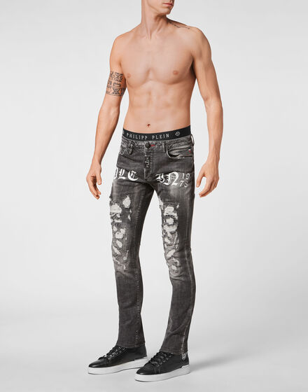 Denim Trousers Super Straight Cut Philipp Plein TM