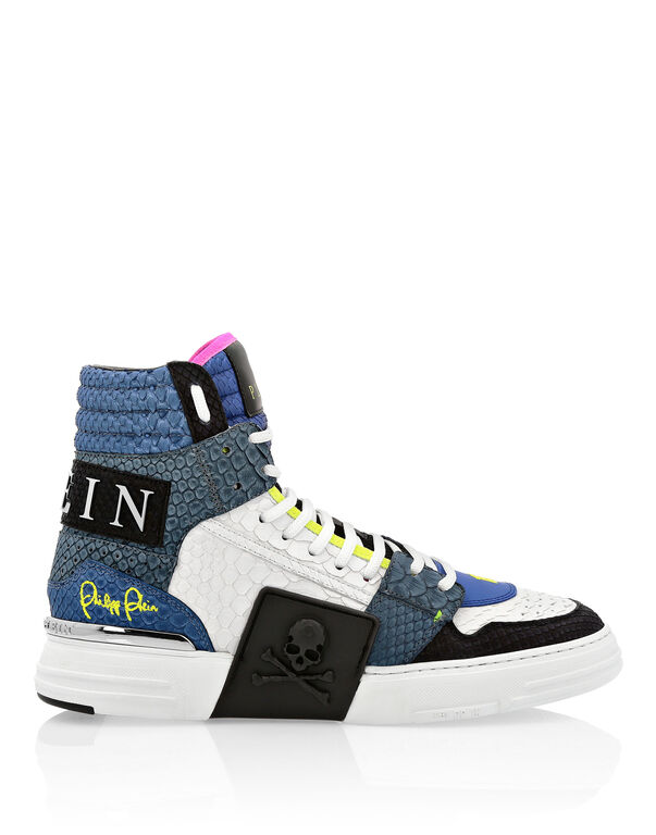 HI-TOP SNEAKERS PHANTOM KICK$ PYTHON SKULL