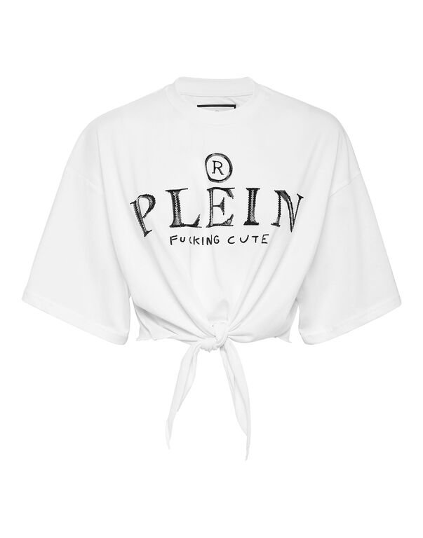 Street Crop Top SS with Crystals