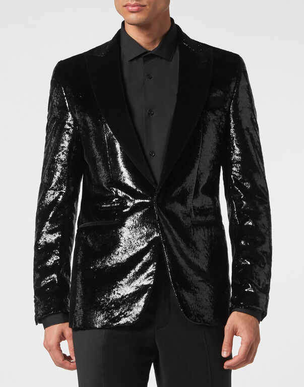 Velvet & Lurex Blazer Lord fit Sartorial
