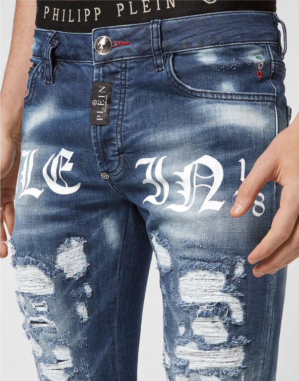 Denim Trousers Super Straight Cut Philipp Plein TM