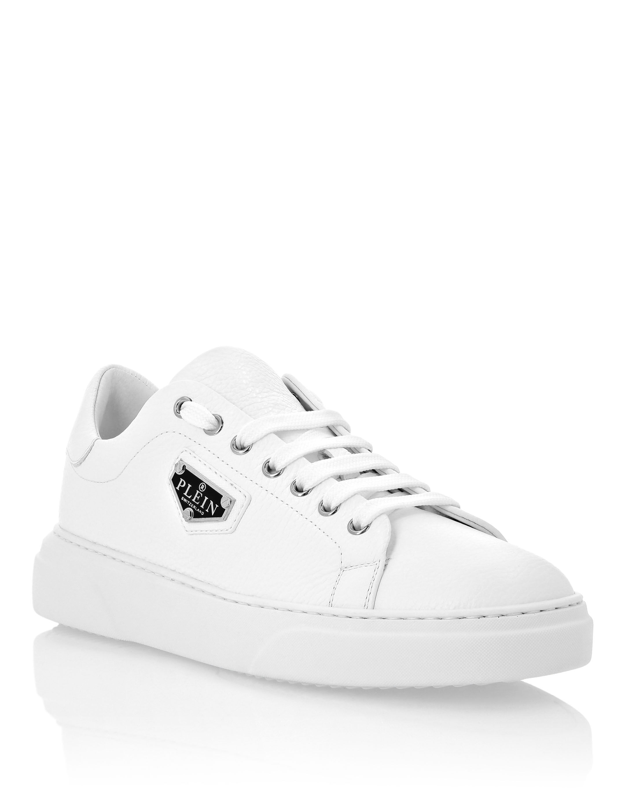 Leather Lo Top Sneakers Iconic Plein