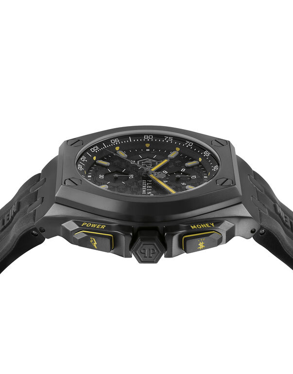 PLEIN EXTREME HURRICANE BLACK PLATED Watch