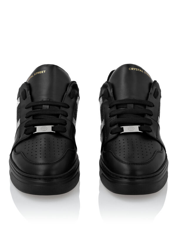 Lo-Top Crystal Leather Sneakers Skull&Bones