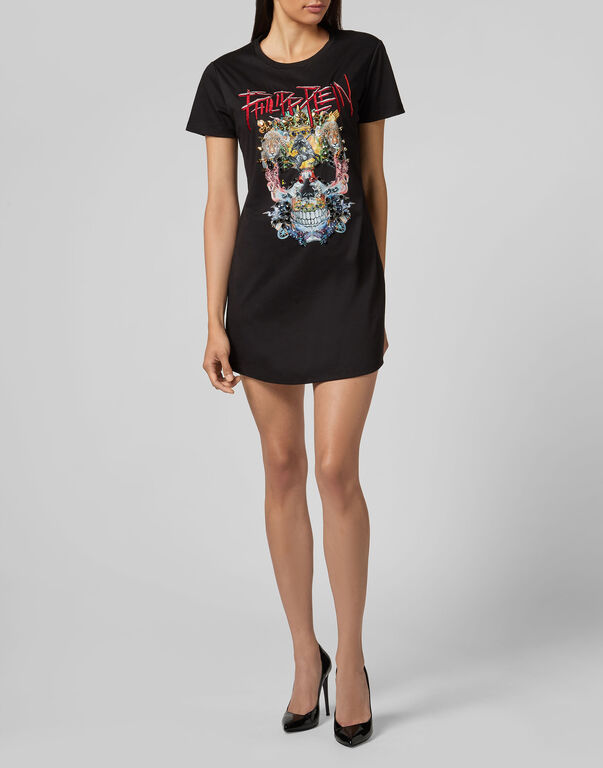 T-Shirt Short Dresses Skull