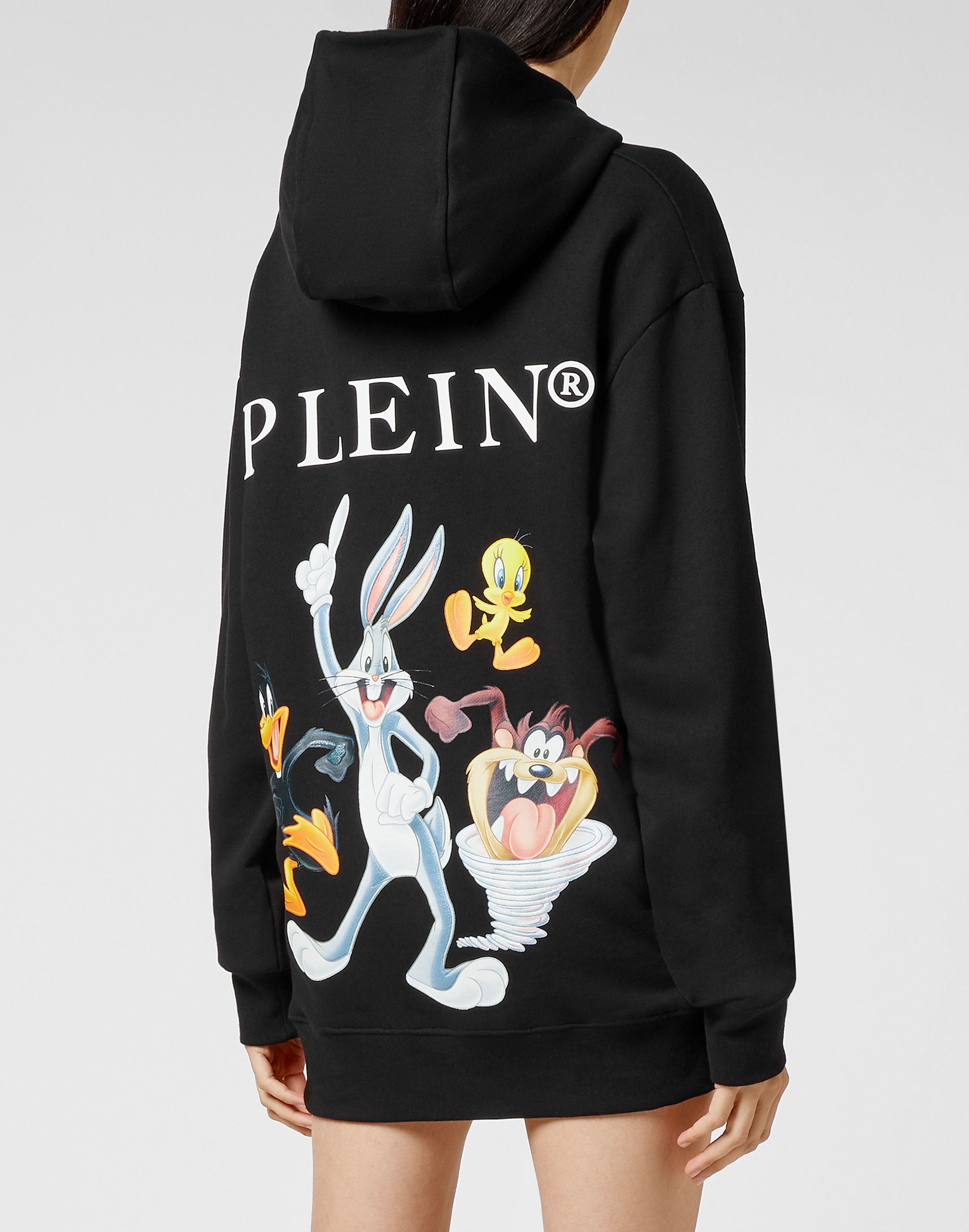 Black looney top tunes hoodie
