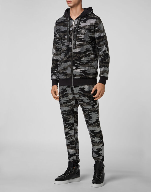 Hoodie Sweatjacket Camouflage