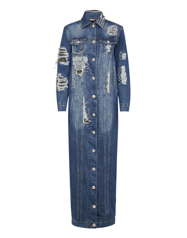 Denim Coat Space Plein