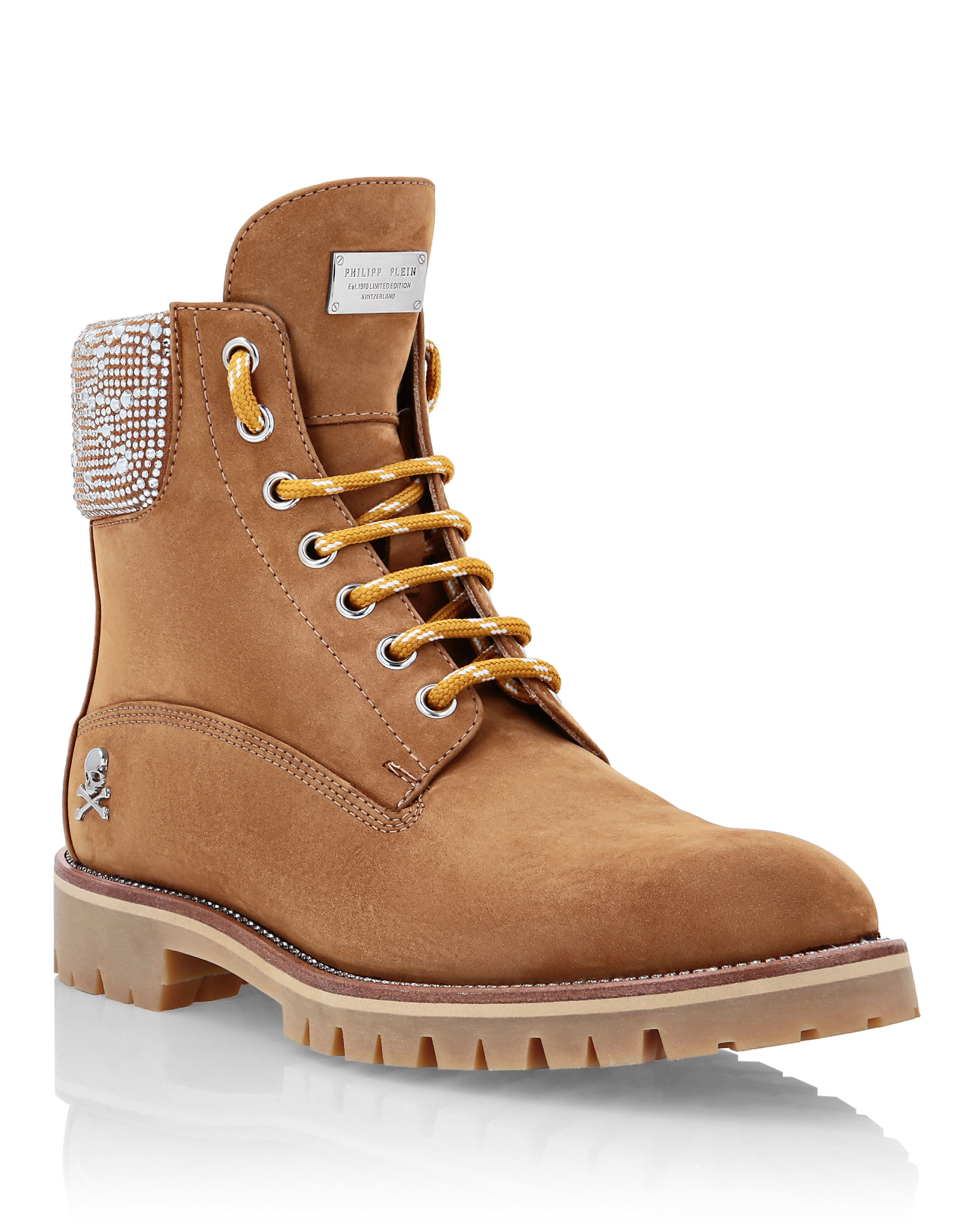 Nabuk Boots Low Flat The Hunter Philipp Plein Outlet