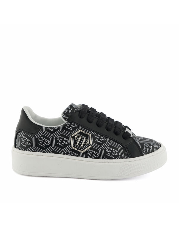 Leather Lo-Top Sneakers Hexagon Monogram