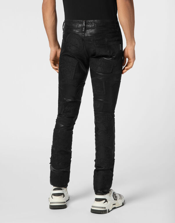 Denim Rock Star Trousers Patches