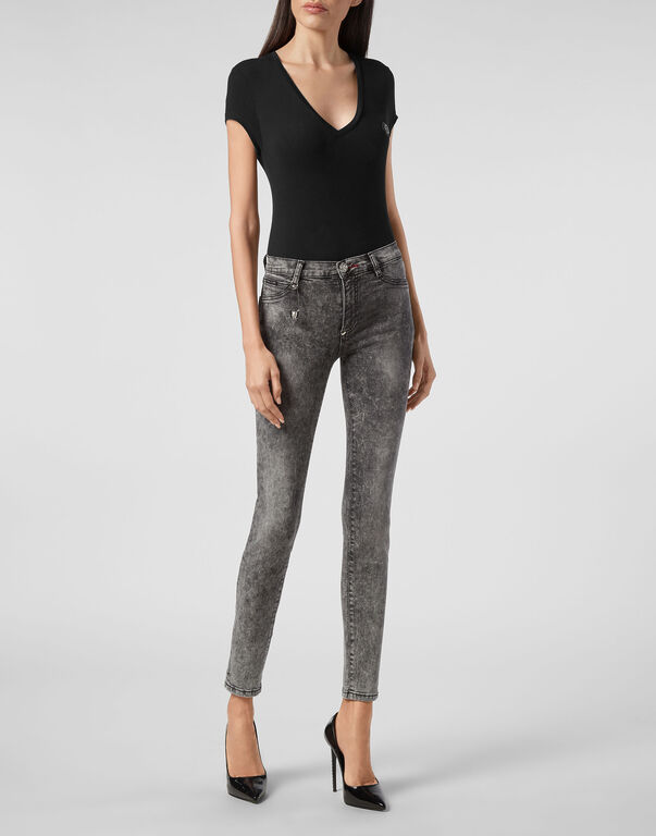 High Waist Jegging Pins Iconic Plein