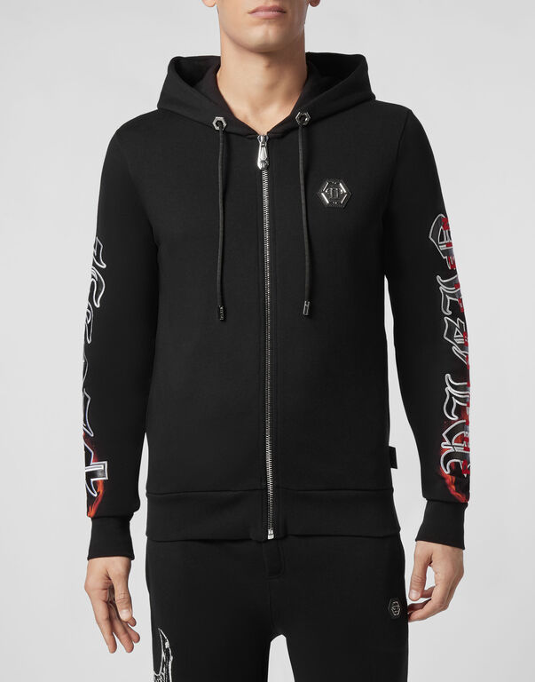 Hoodie Sweatjacket Gothic Plein