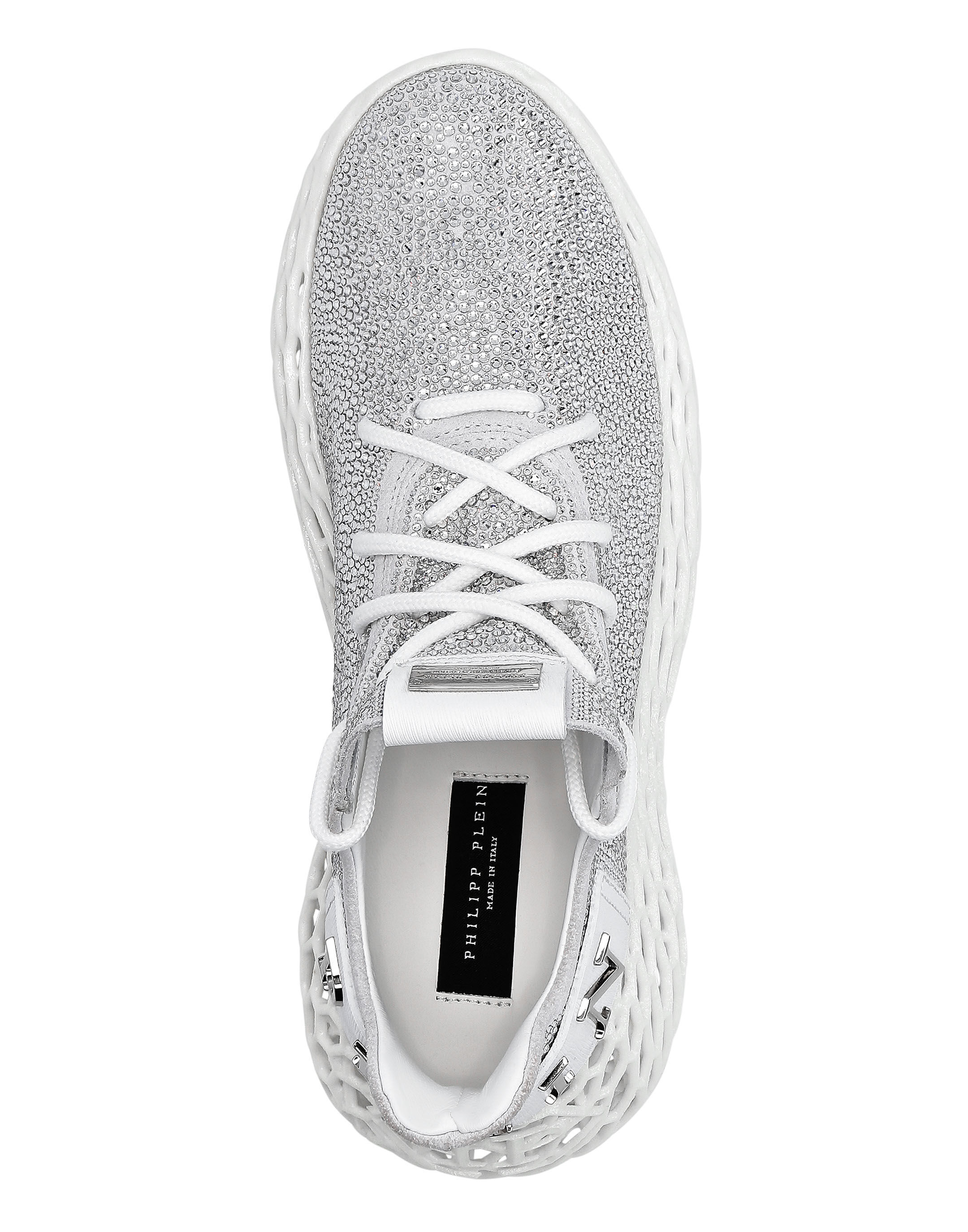 RUNNER SNEAKERS KELETON SUEDE WITH STRASS Philipp Plein Outlet