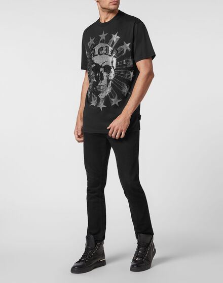 T-shirt Round Neck SS with Crystals