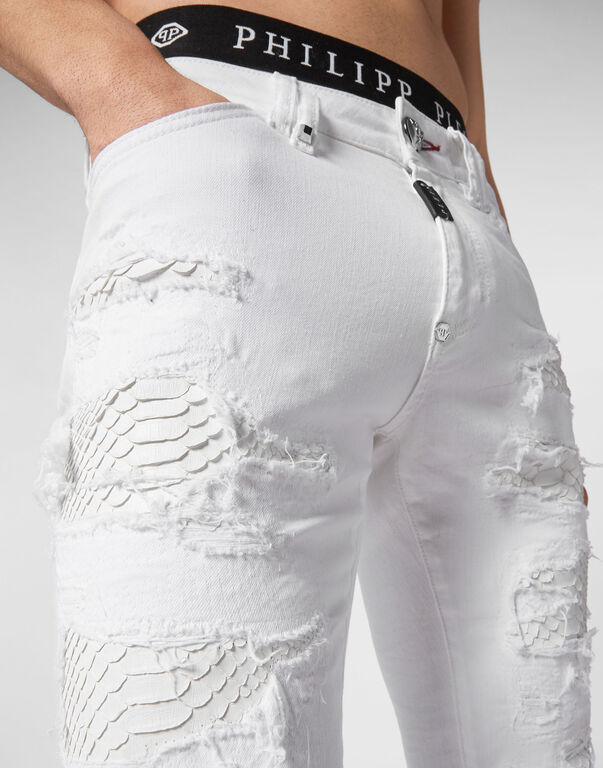 Denim Slim Fit with Python Luxury