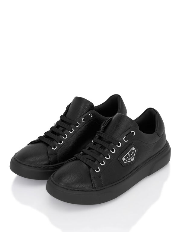 Leather Lo-Top Sneakers Iconic Plein