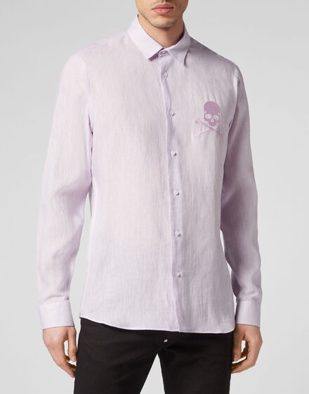 Shirt Playboy Cut LS Skull&Bones
