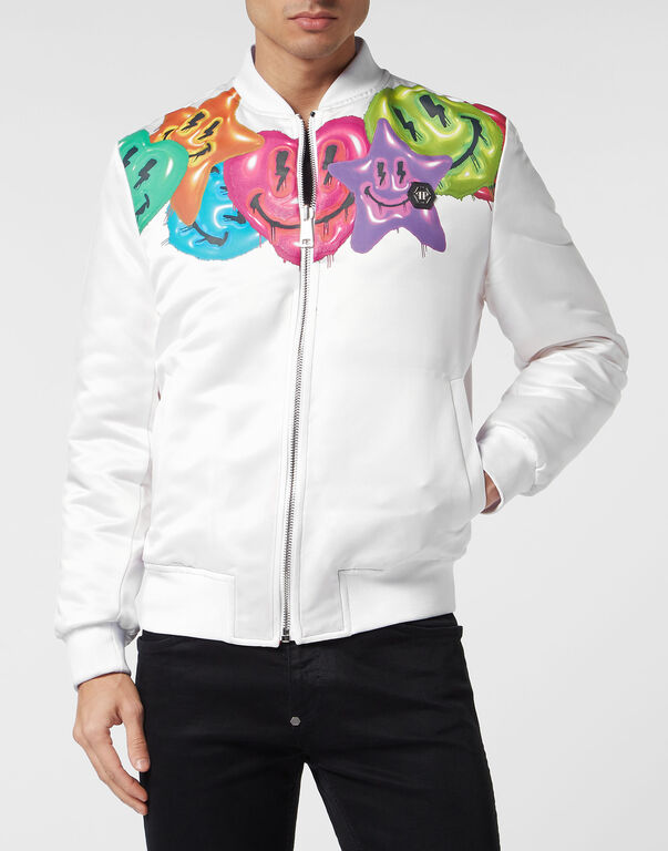 Satin Bomber Smile