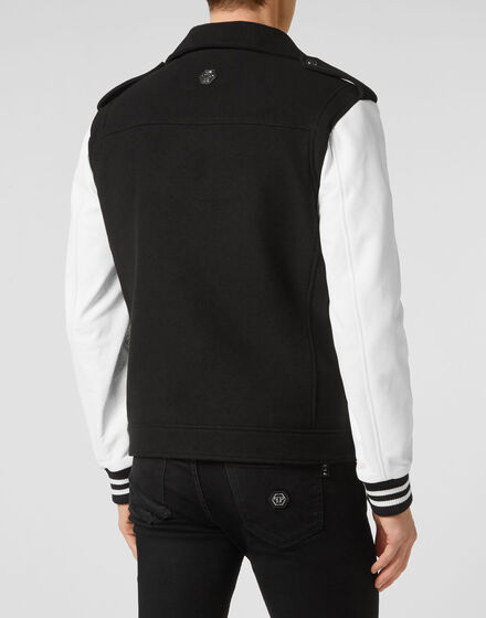 Wool and Leather Biker